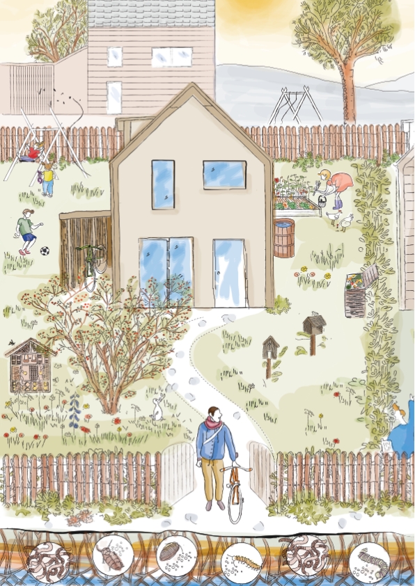 illustration maison vivante